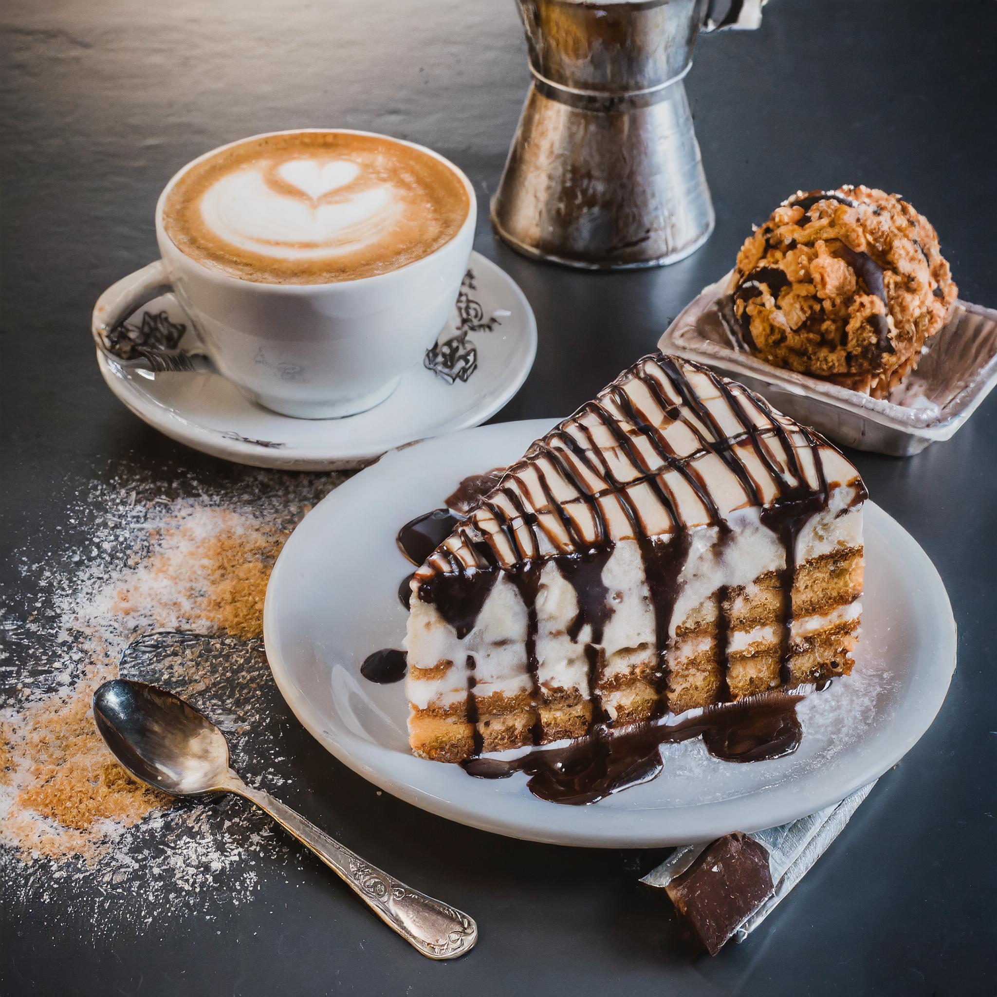 Elegante Darstellung einer Eisdiele mit klassischem Interieur